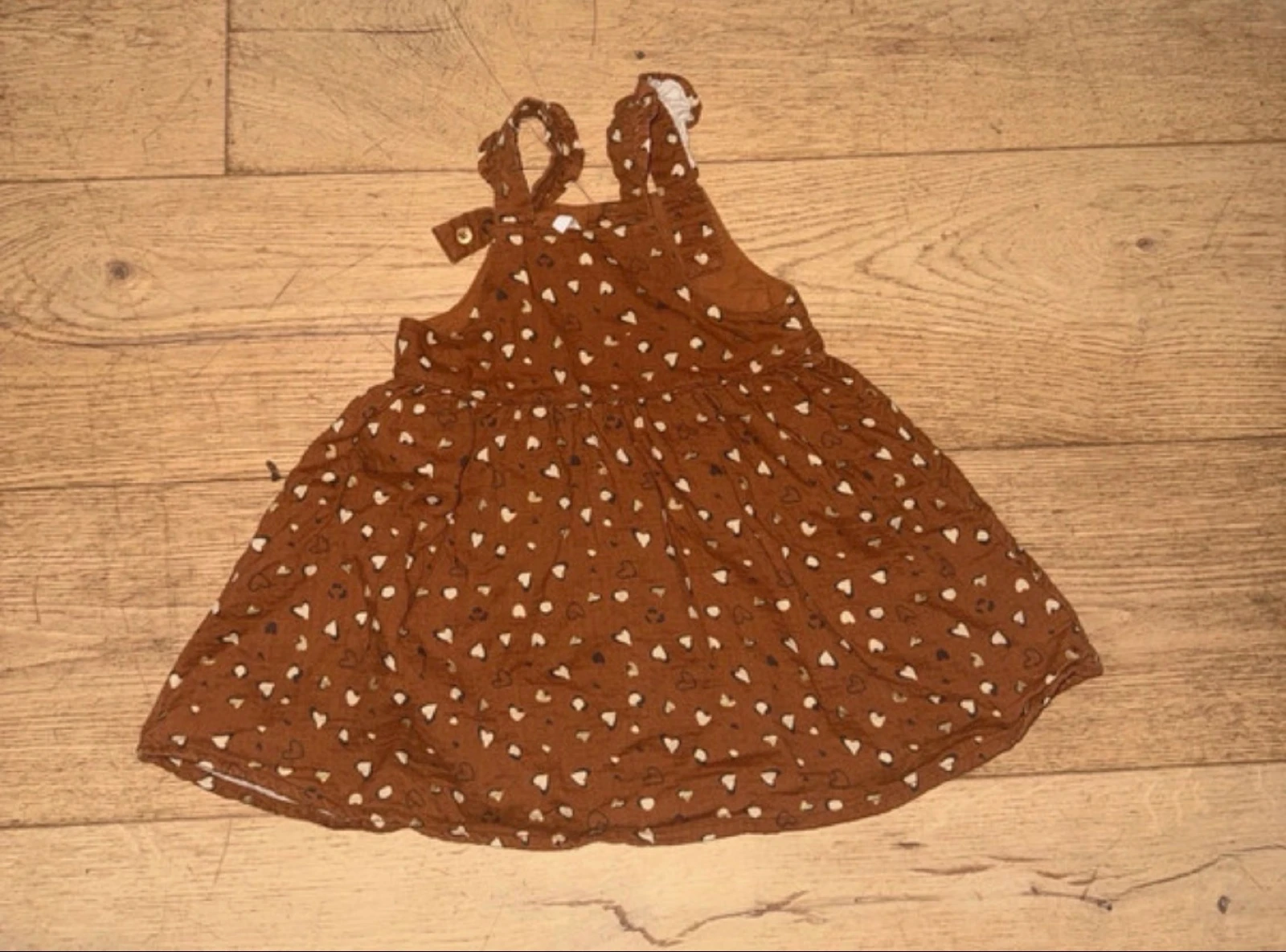 Vestido marrón de Orchestra 18 meses con corazones 🤎 – photo 6